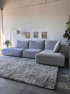 Modern Gray 3-Piece Sectional (Aiden & Ivy)