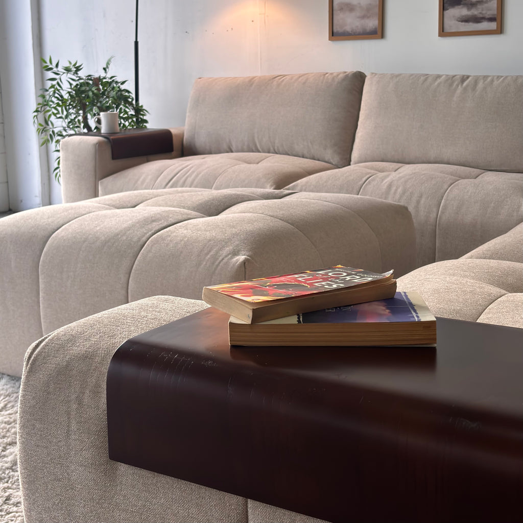 Aiden & Ivy “Paige” Modular Sectional Couch with Ottoman