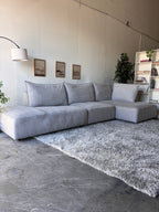 Modern Gray 3-Piece Sectional (Aiden & Ivy)