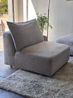 Modern Gray 3-Piece Sectional (Aiden & Ivy)