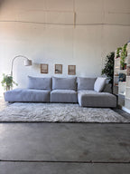 Modern Gray 3-Piece Sectional (Aiden & Ivy)