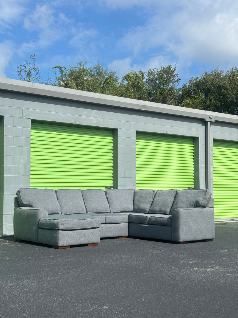 Blue Kevin Charles U Shaped Sectional