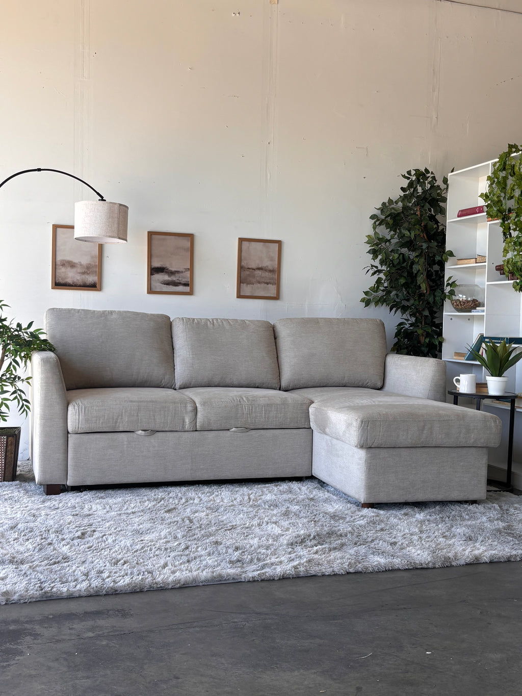 Cameron Sectional with Storage Chaise and Trundle - Functional Comfort