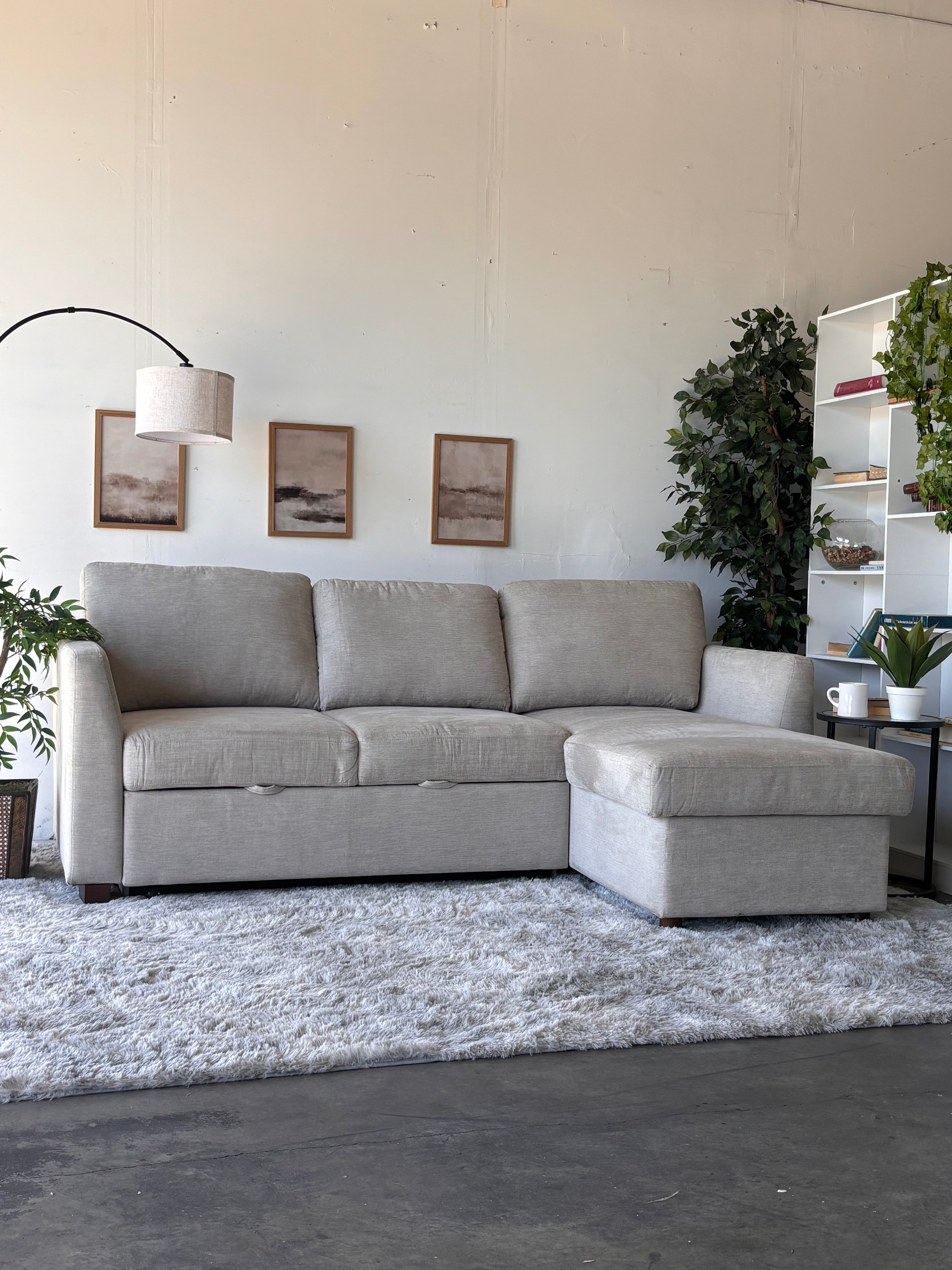 Cameron Sectional with Storage Chaise and Trundle - Functional Comfort