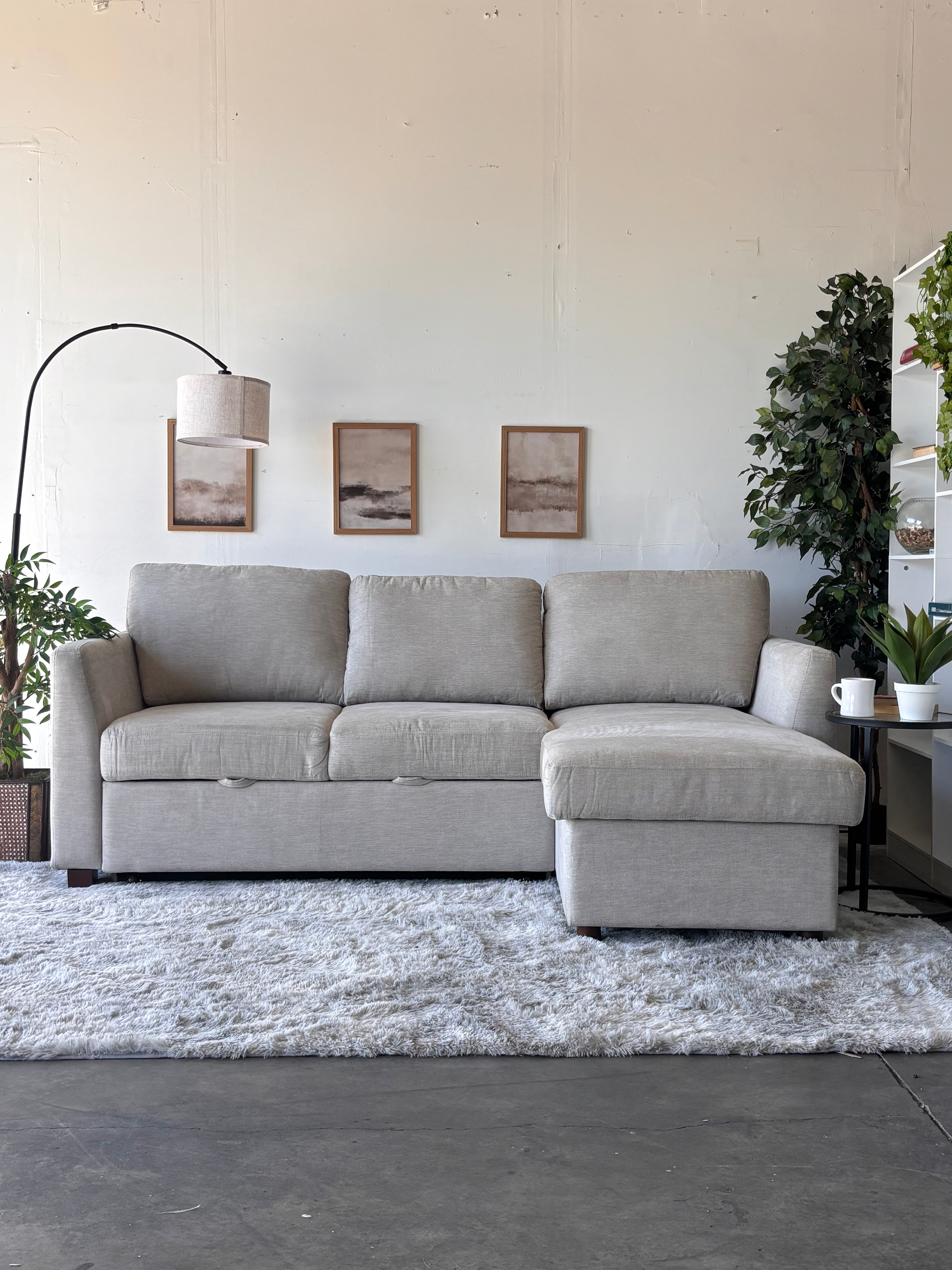 Cameron Sectional with Storage Chaise and Trundle - Functional Comfort