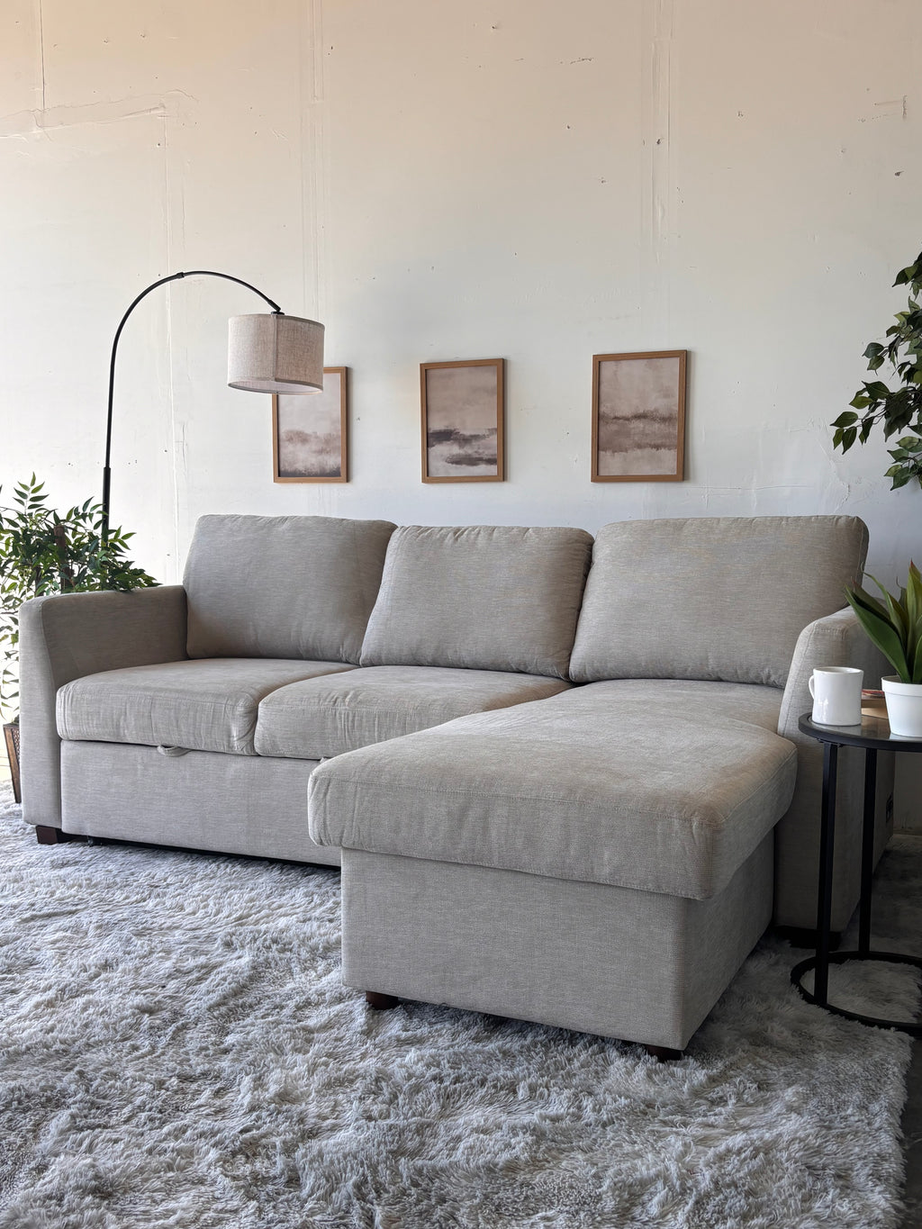 Cameron Sectional with Storage Chaise and Trundle - Functional Comfort
