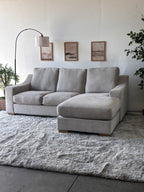 Gray Sectional with Reversible Chaise
