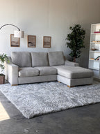 Gray Sectional with Reversible Chaise