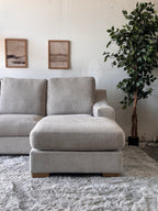 Gray Sectional with Reversible Chaise
