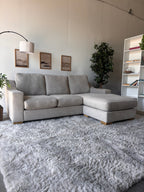 Gray Sectional with Reversible Chaise