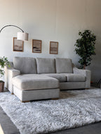 Gray Sectional with Reversible Chaise