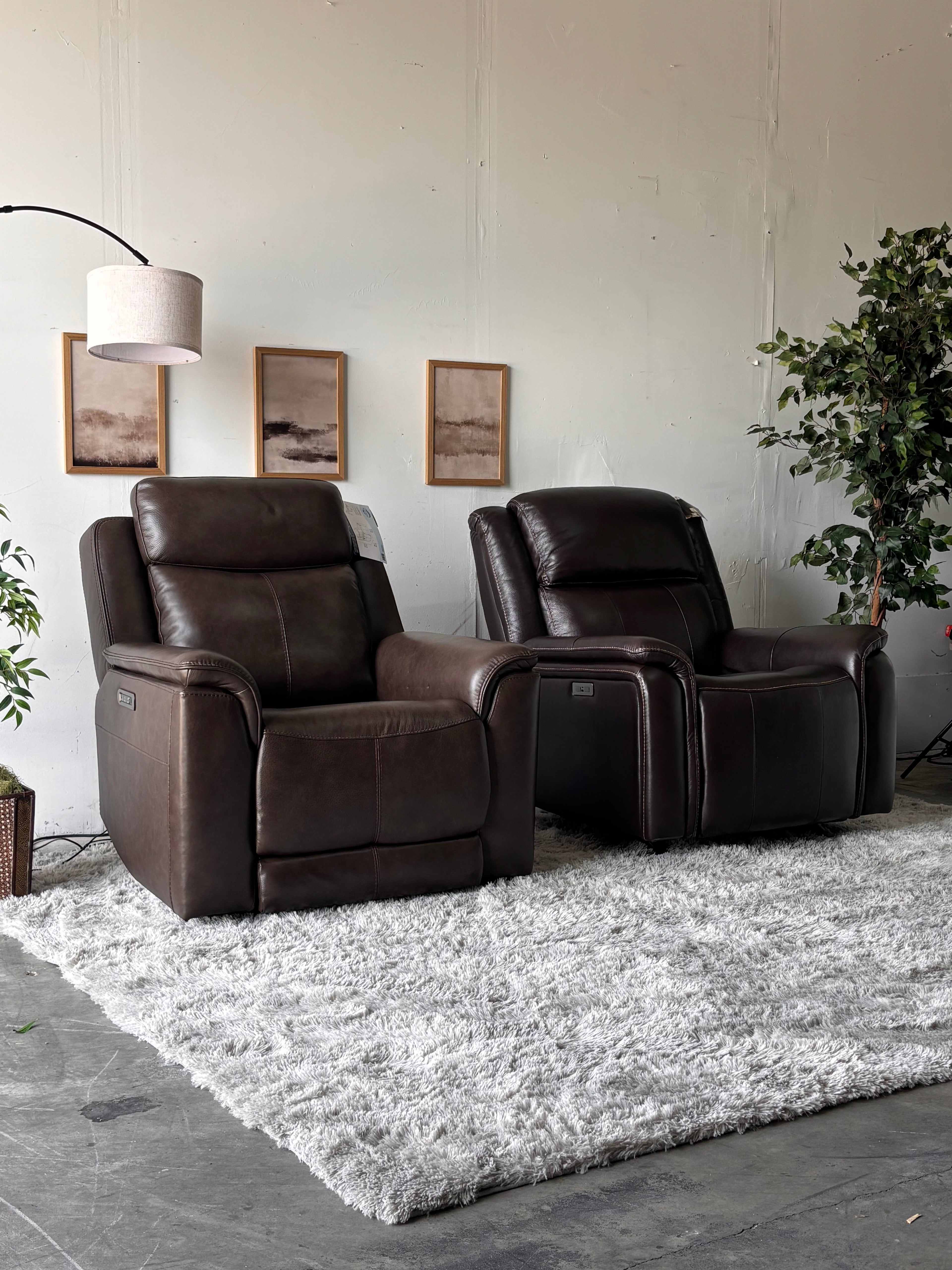 BarcaLounger Genuine Top-Grain Leather Recliners