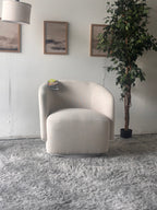 Bouclé Henredon Swivel Chair