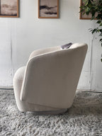 Bouclé Henredon Swivel Chair
