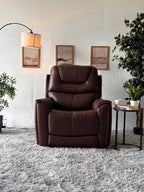 Top-Grain Leather Power Recliner