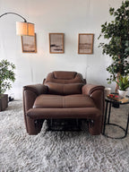 Top-Grain Leather Power Recliner