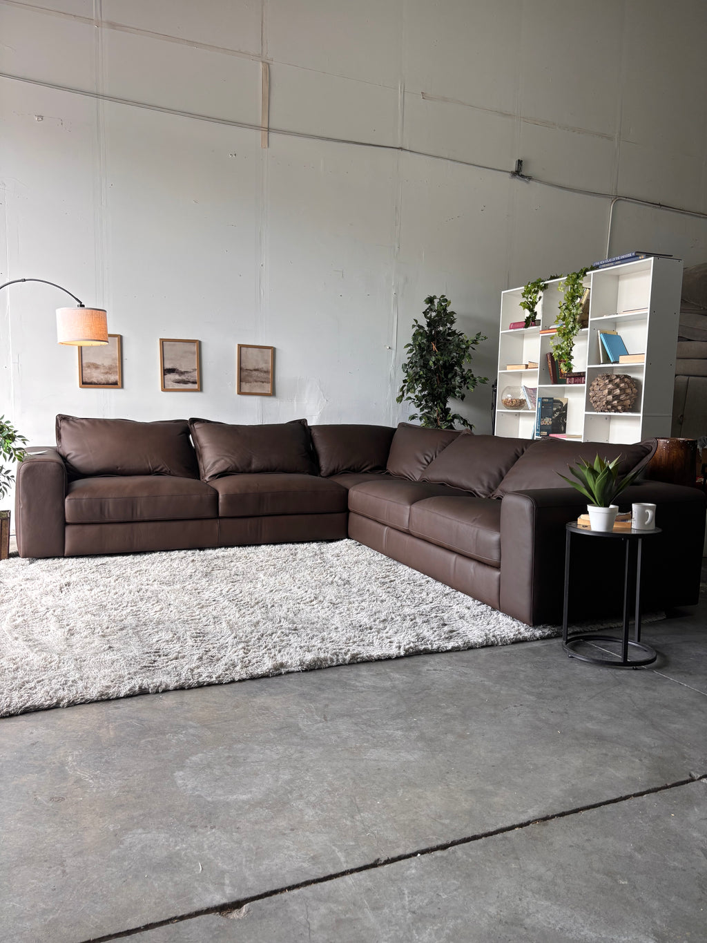 Westbrook Luxury Top-Grain Leather Sectional