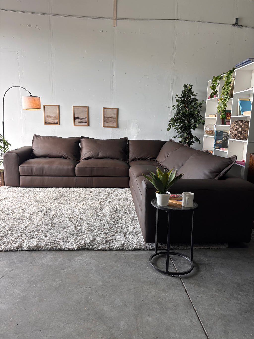 Westbrook Luxury Top-Grain Leather Sectional