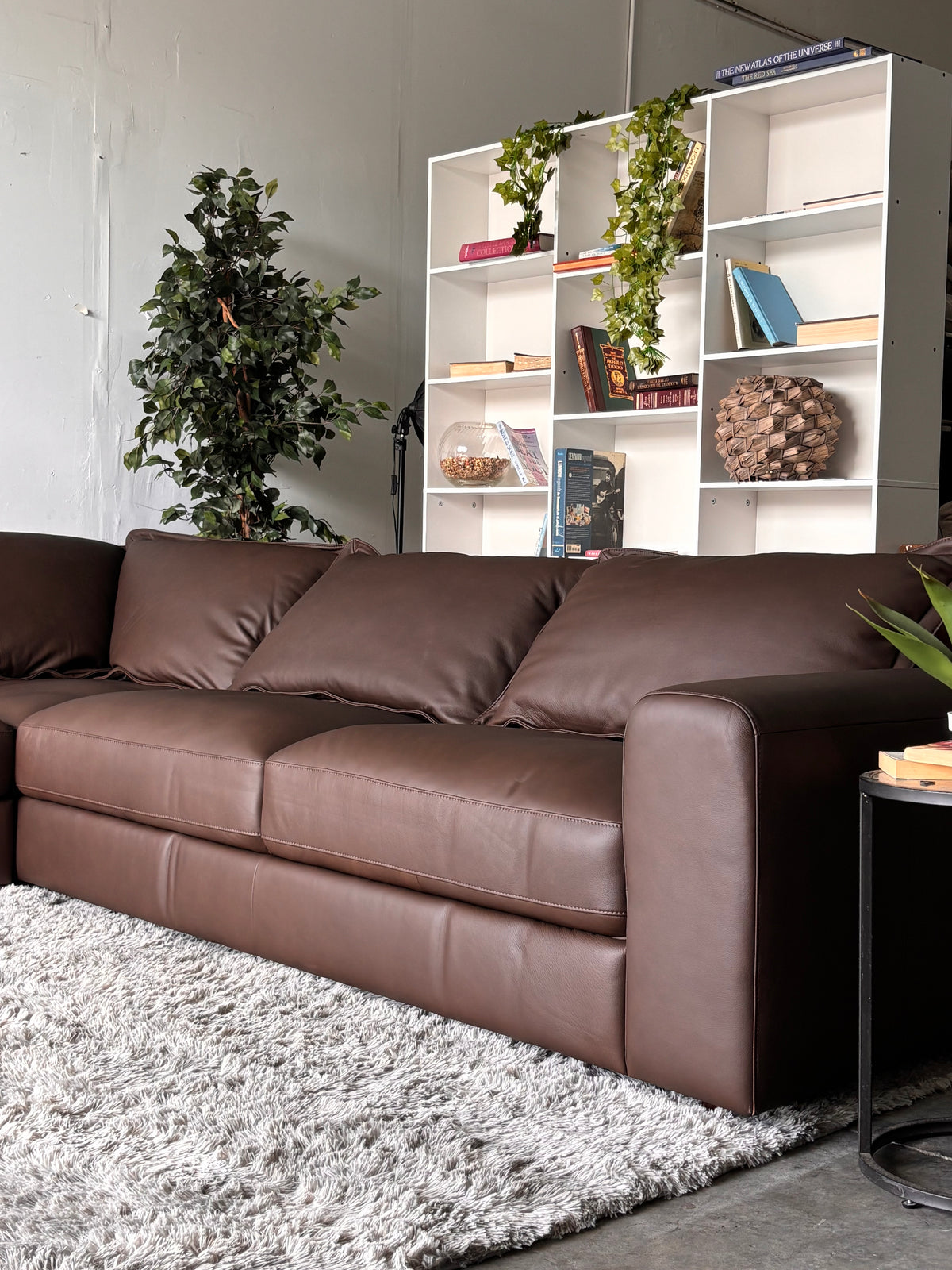 Westbrook Luxury Top-Grain Leather Sectional