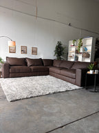 Westbrook Luxury Top-Grain Leather Sectional
