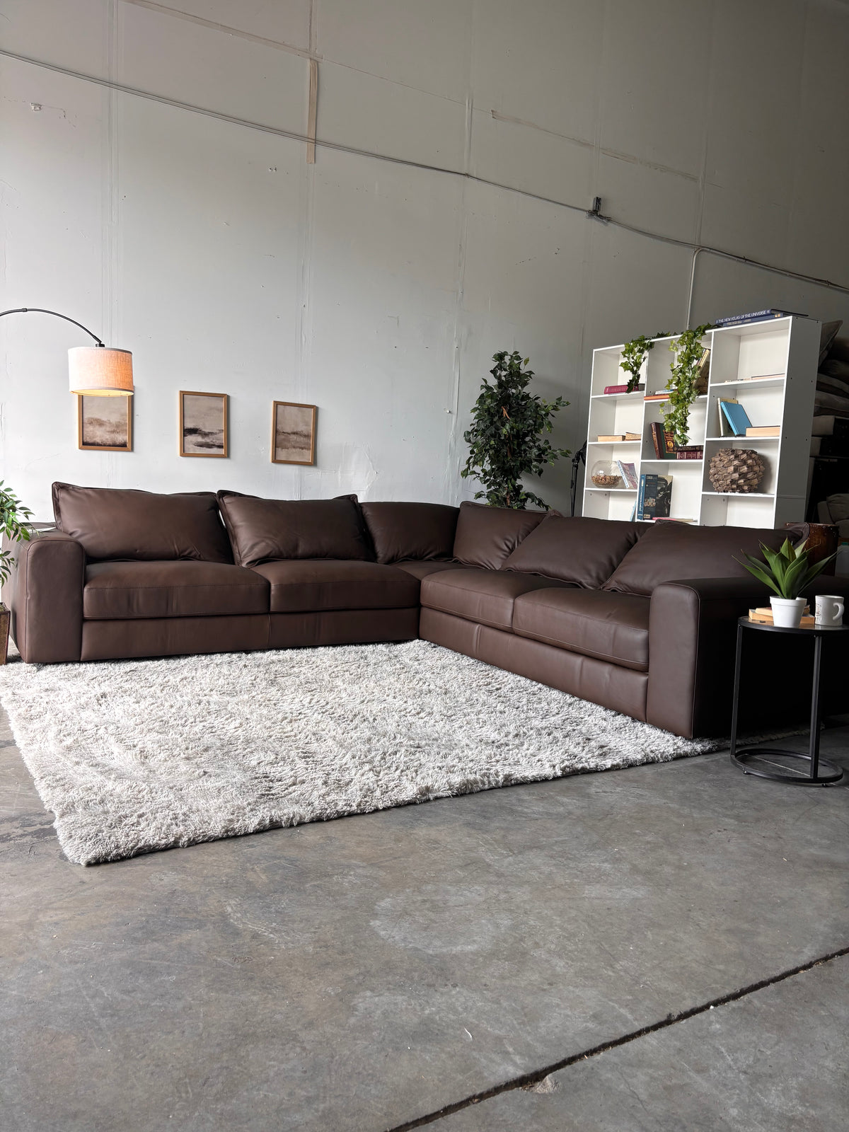 Westbrook Luxury Top-Grain Leather Sectional