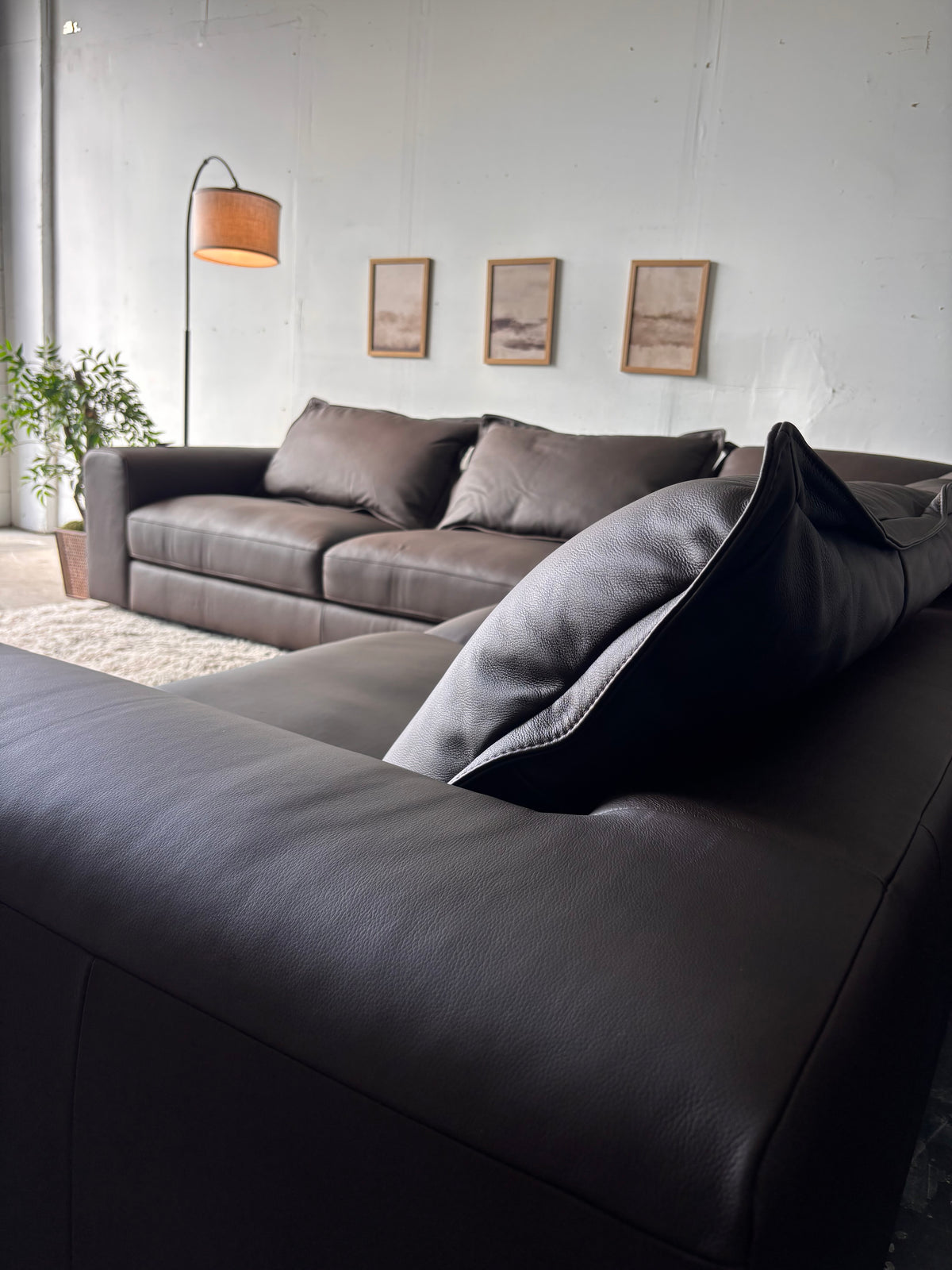 Westbrook Luxury Top-Grain Leather Sectional
