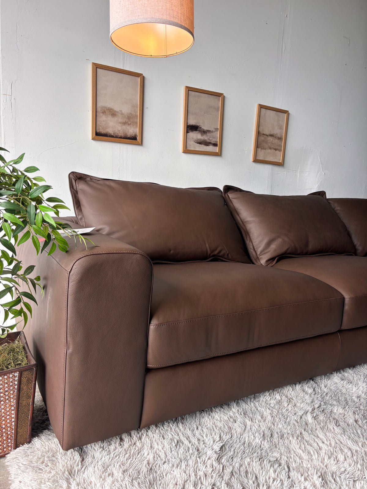 Westbrook Luxury Top-Grain Leather Sectional