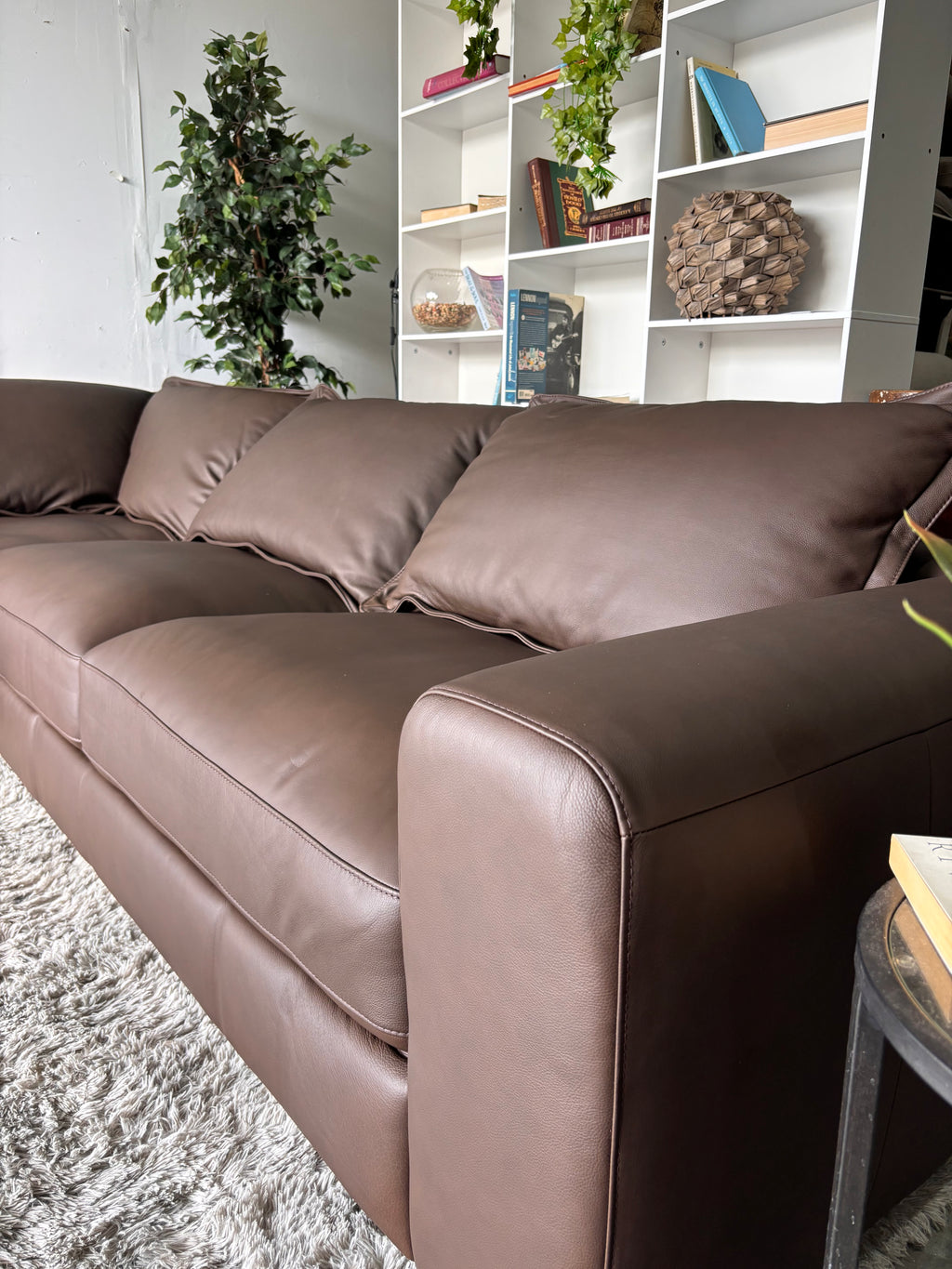 Westbrook Luxury Top-Grain Leather Sectional