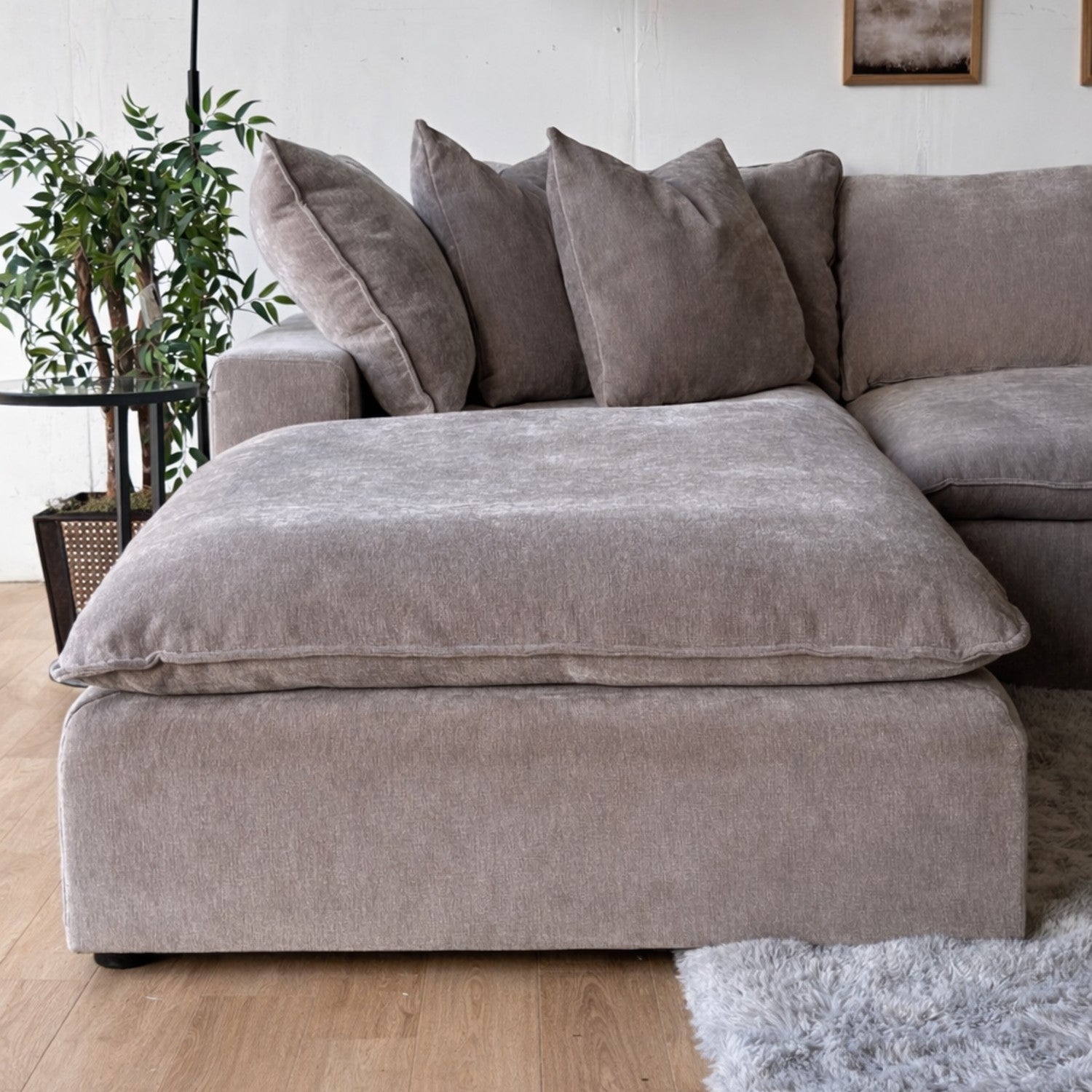 Aiden and Ivy "Sereen" 6-piece Fabric Modular Sectional, Taupe
