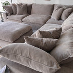 Aiden and Ivy "Sereen" 6-piece Fabric Modular Sectional, Taupe