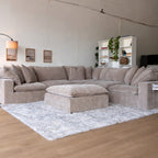 Aiden and Ivy "Sereen" 6-piece Fabric Modular Sectional, Taupe