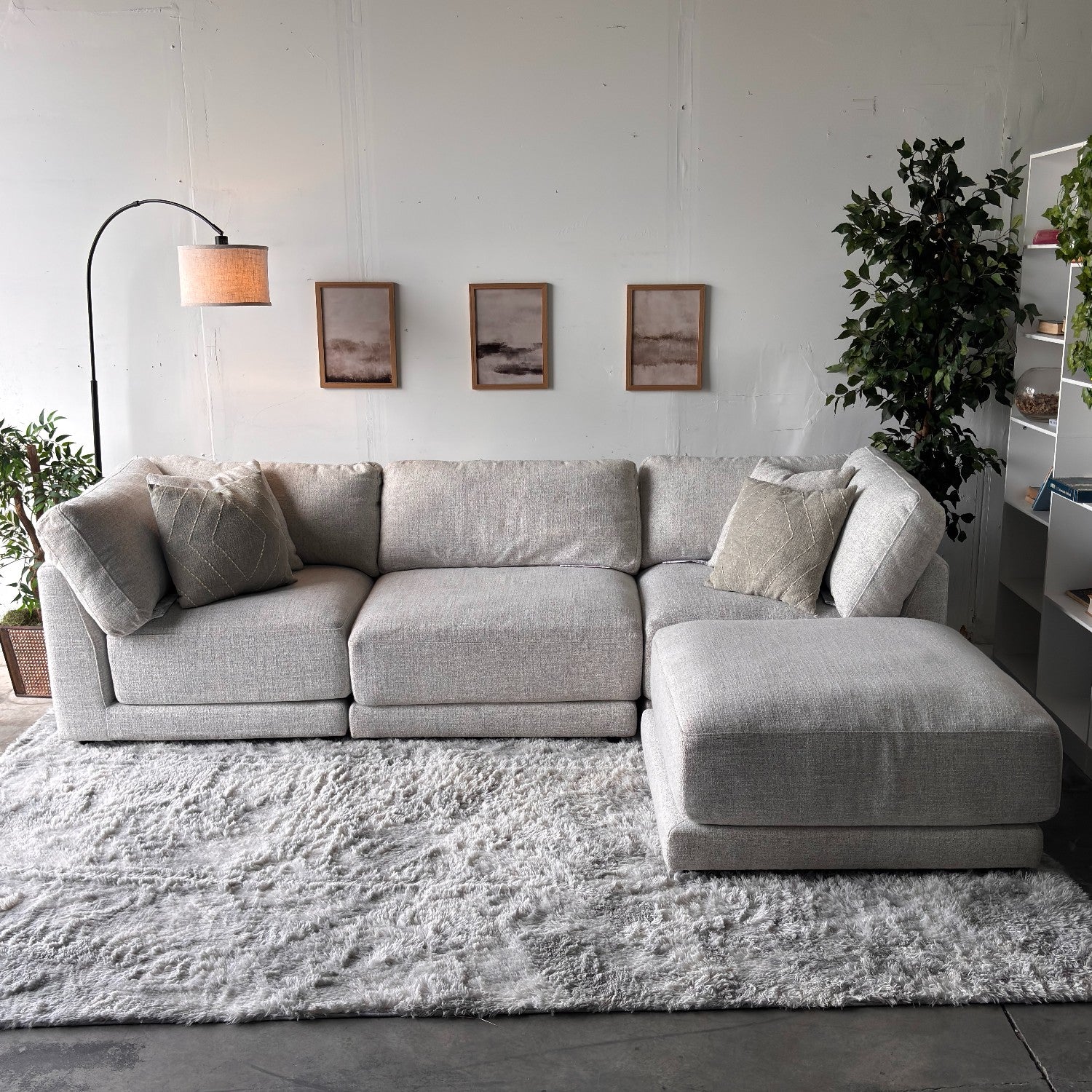 Aiden & Ivy Dayna 4-Piece Modular Sectional – Modern Lounge