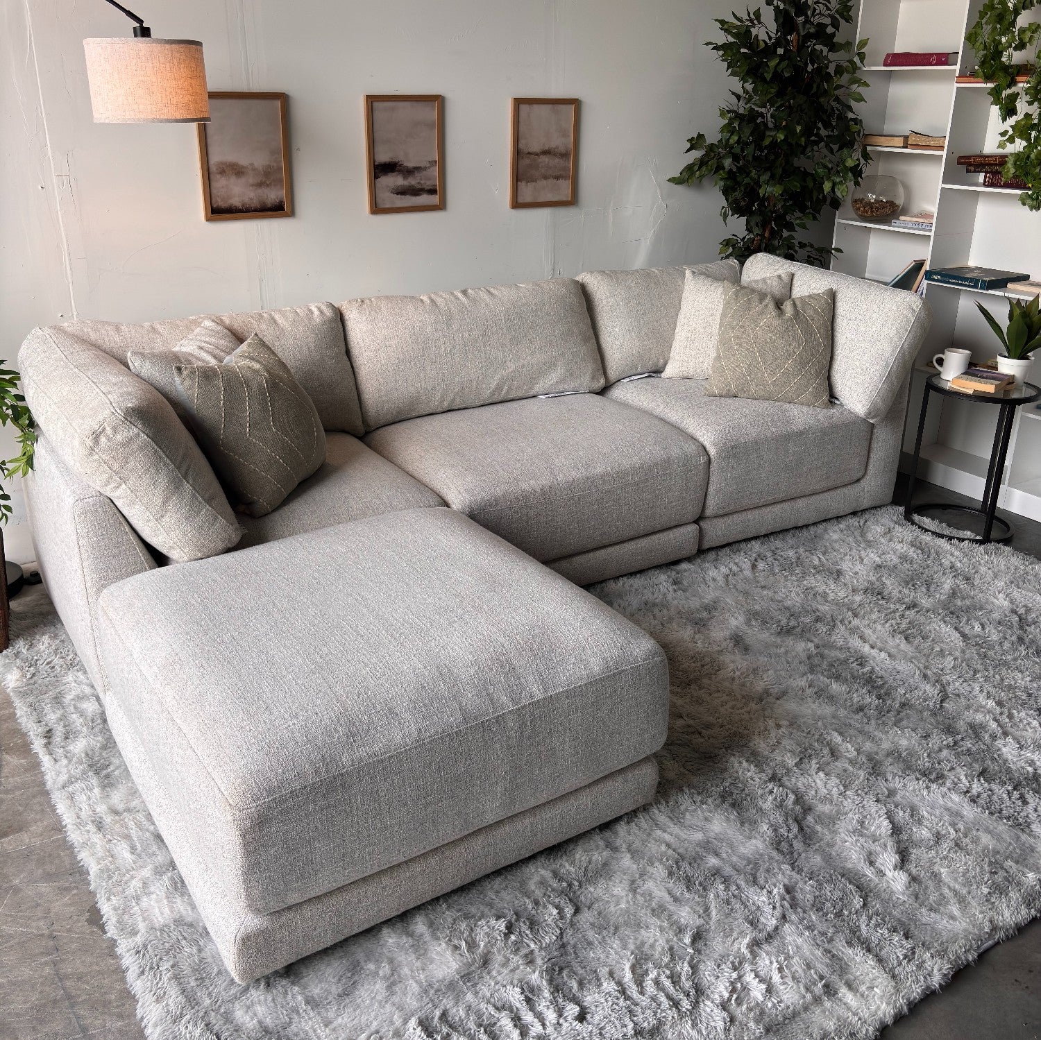 Aiden & Ivy Dayna 4-Piece Modular Sectional – Modern Lounge