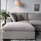 Gray Cloud Couch Lowell 6-Piece Sectional with Ottoman - Modular Comfort
