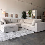 Gray Cloud Couch Lowell 6-Piece Sectional with Ottoman - Modular Comfort