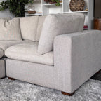 Gray Cloud Couch Lowell 6-Piece Sectional with Ottoman - Modular Comfort