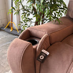 Fabric Barcalounger Carmelo Sectional with Electric Recliners