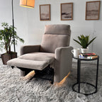 Fabric Power Recliner with LED Lights