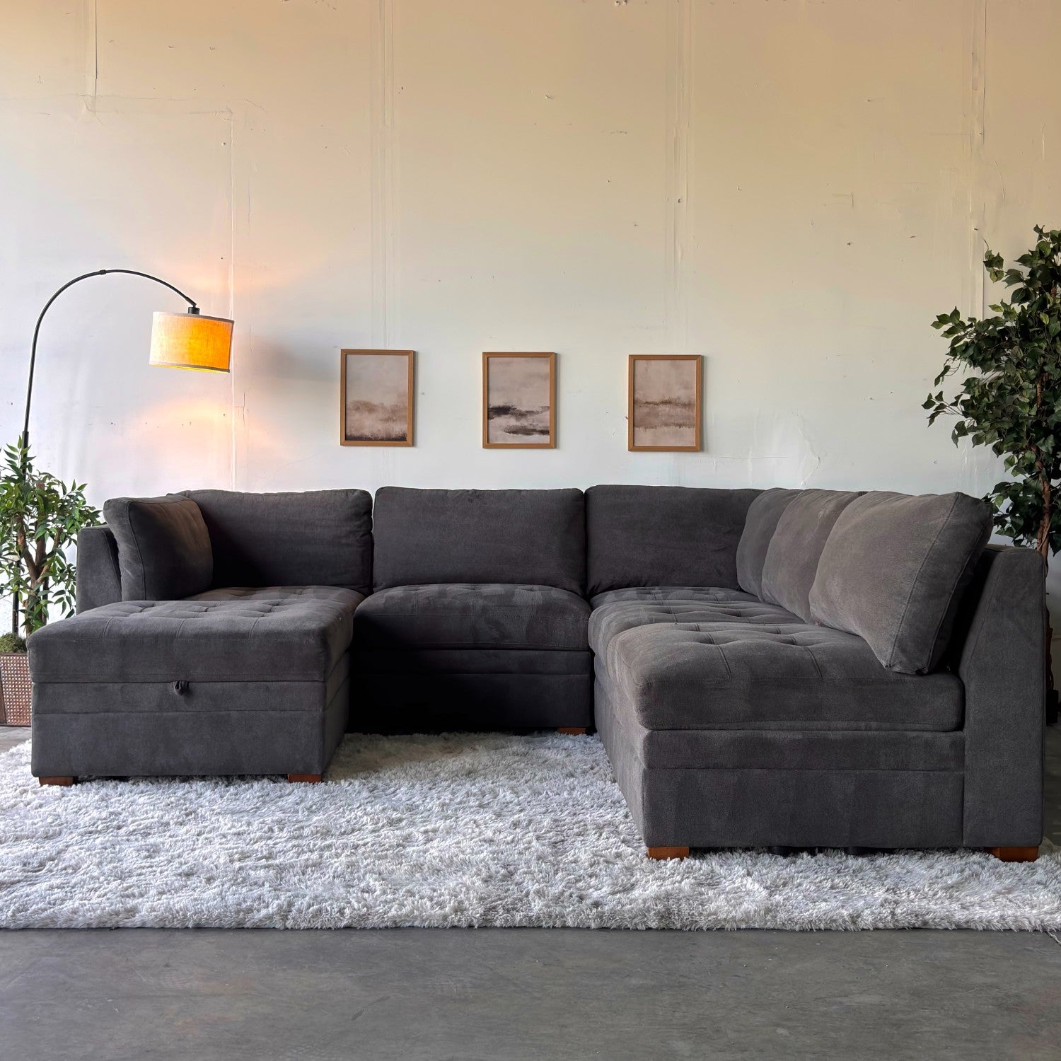 Dark Gray Thomasville Tisdale Sectional Sofa - Modular Comfort
