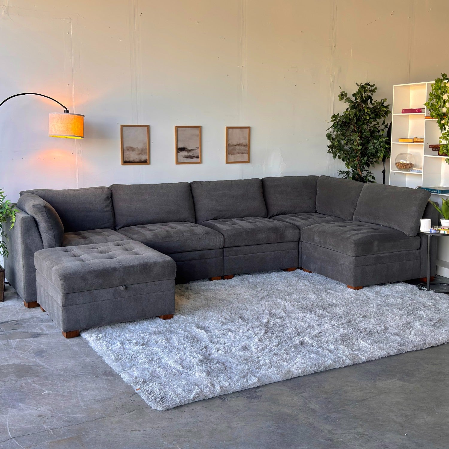 Dark Gray Thomasville Tisdale Sectional Sofa - Modular Comfort