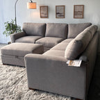 New Gray Thomasville Sectional with Storage Ottoman-FREE Delivery!
