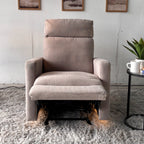 Fabric Power Recliner with LED Lights