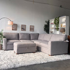 New Gray Thomasville Sectional with Storage Ottoman-FREE Delivery!
