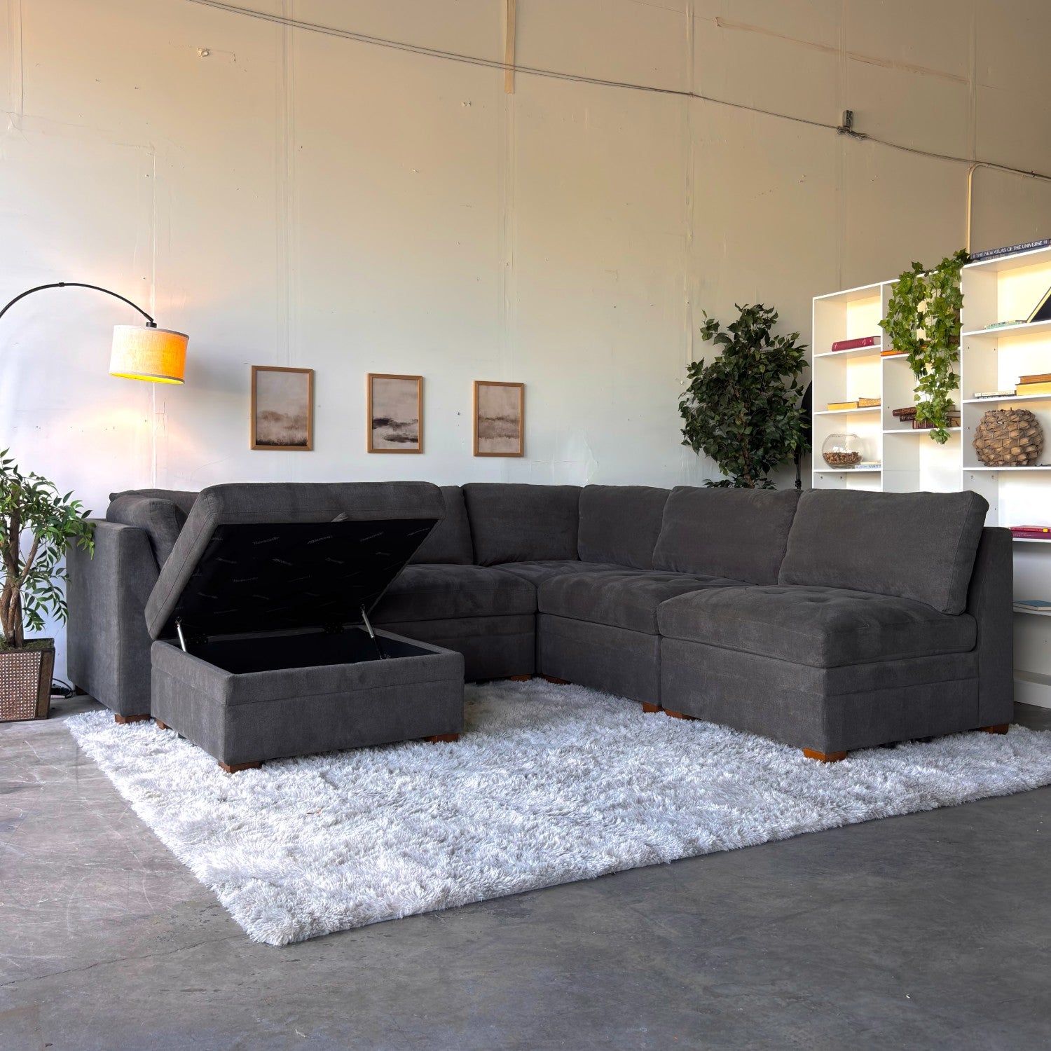 Dark Gray Thomasville Tisdale Sectional Sofa - Modular Comfort
