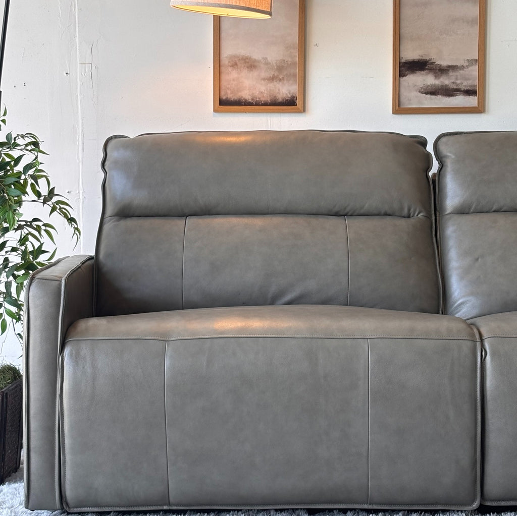 Henredon Keira Leather Zero-gravity Reclining Sofa