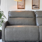 Henredon Keira Leather Zero-gravity Reclining Sofa