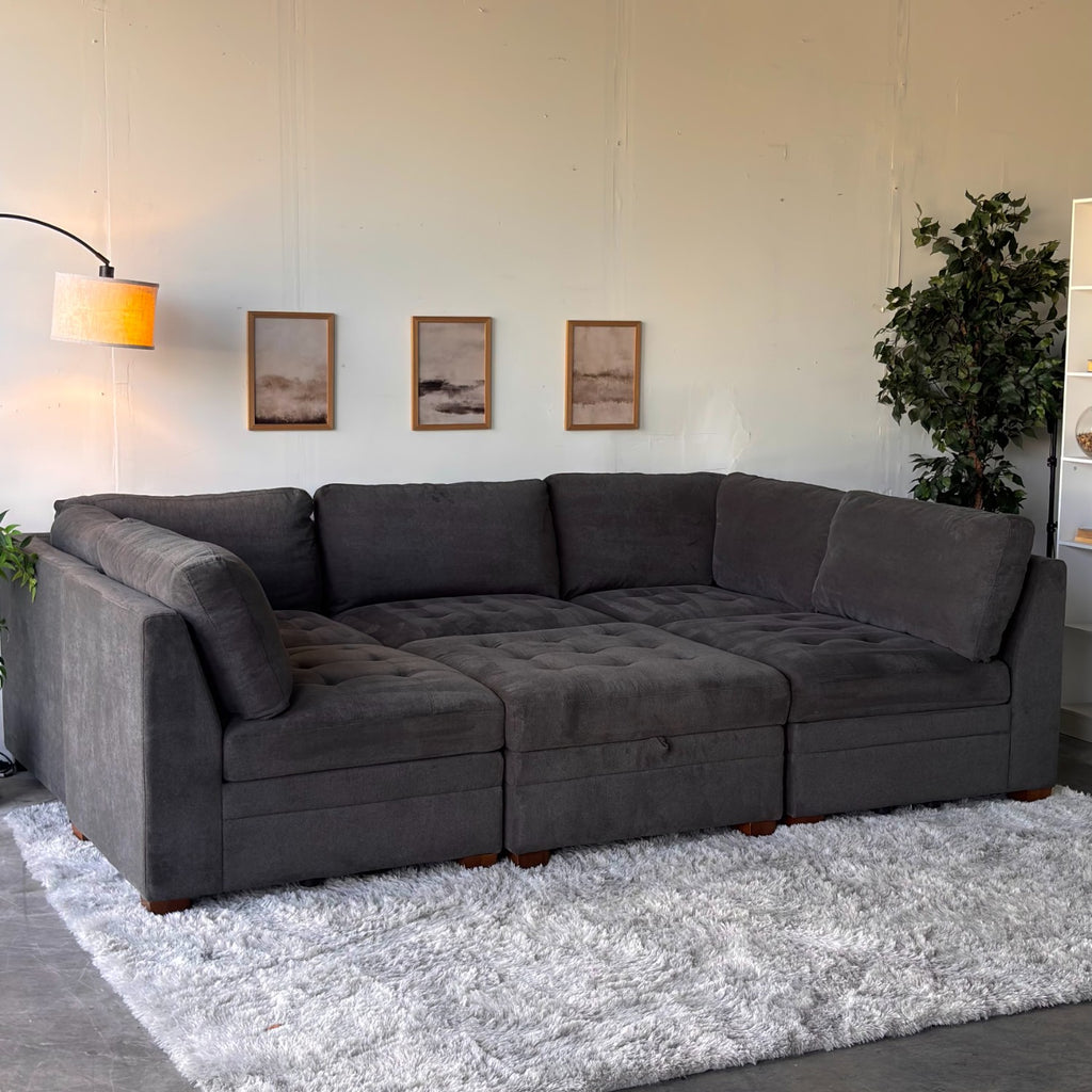 Dark Gray Thomasville Tisdale Sectional Sofa - Modular Comfort