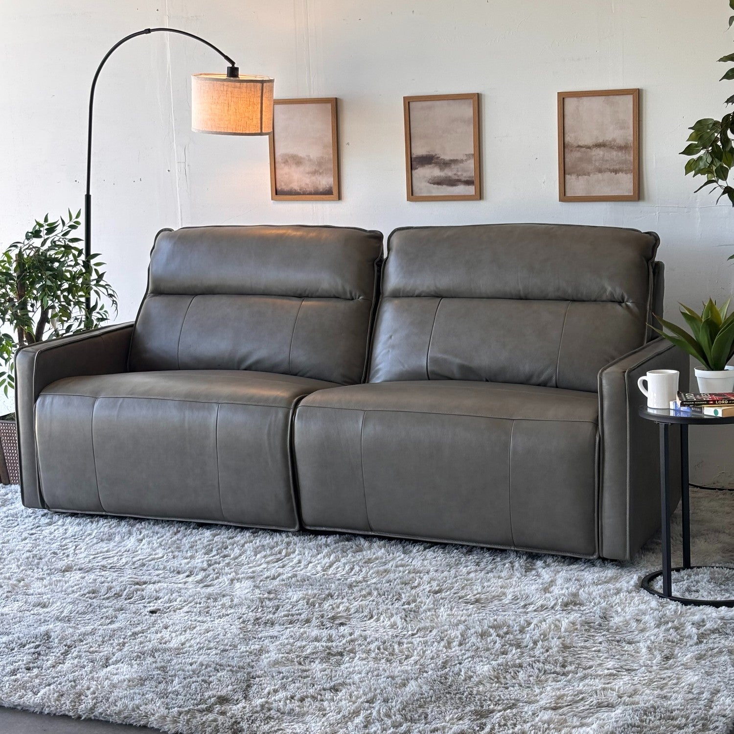 Henredon Keira Leather Zero-gravity Reclining Sofa