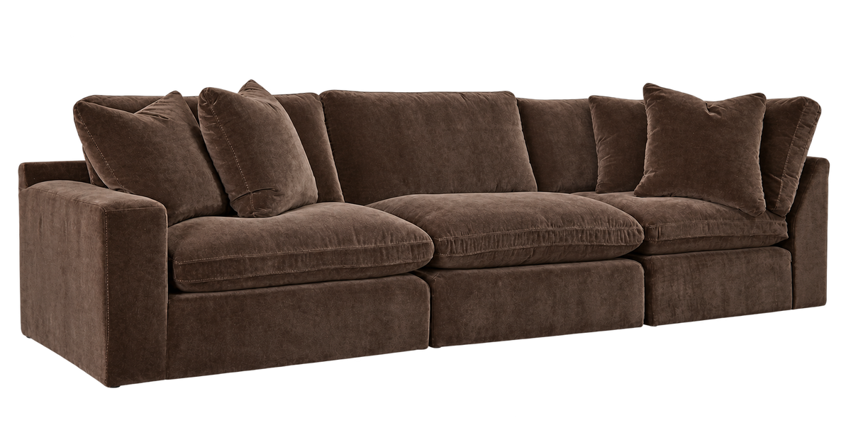 Monaco 3-Piece Sofa in Bittersweet — configuration angle 6, transparent background